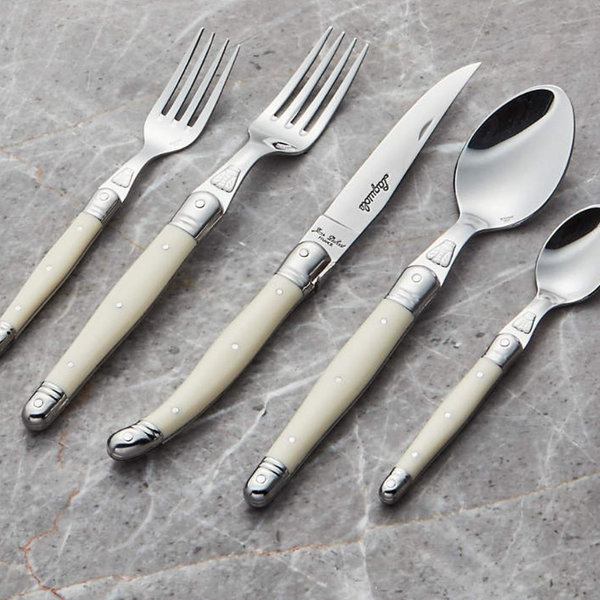 Jean Dubost Laguiole ® Ivory 20-Piece Flatware Set