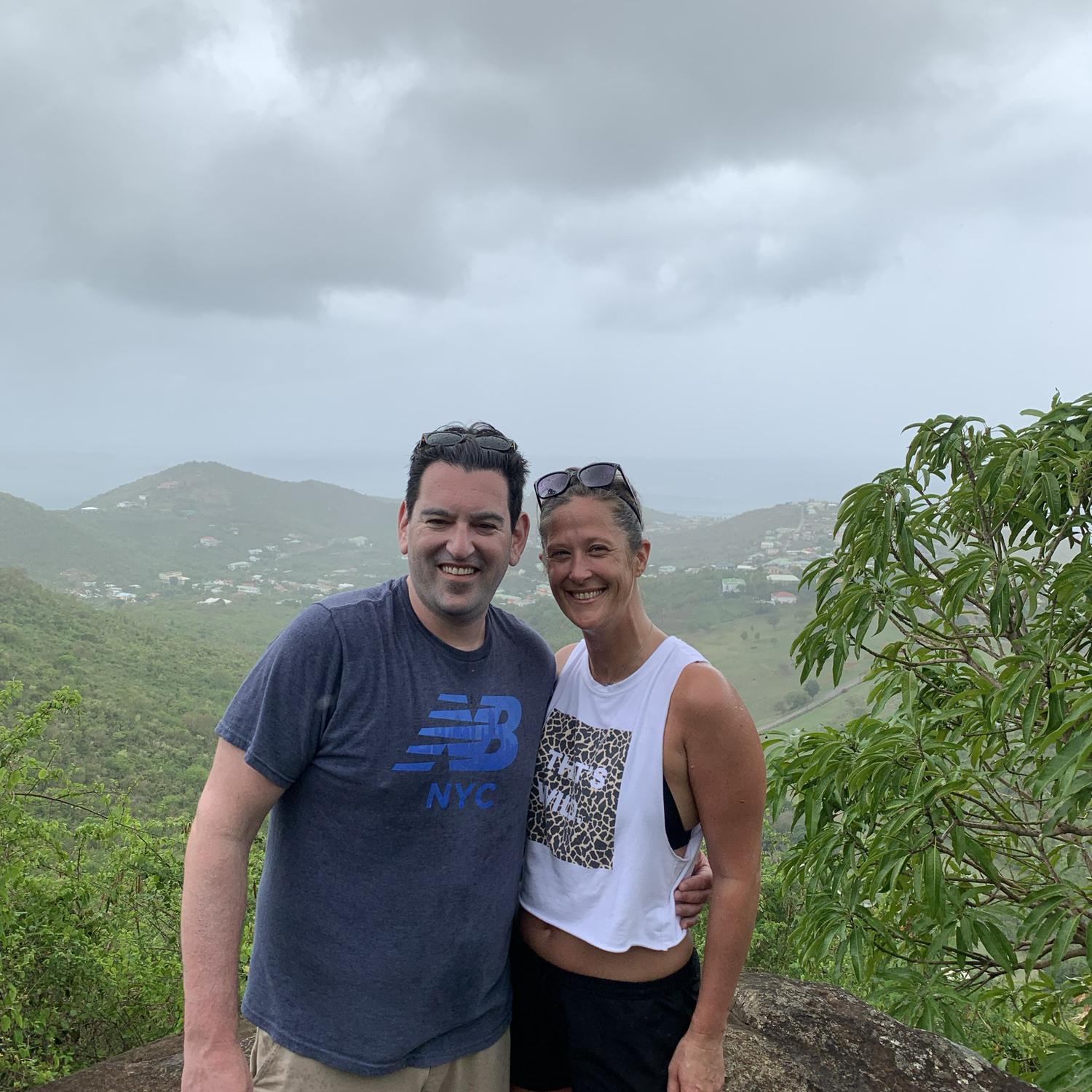 Hiking in St. Maarten.