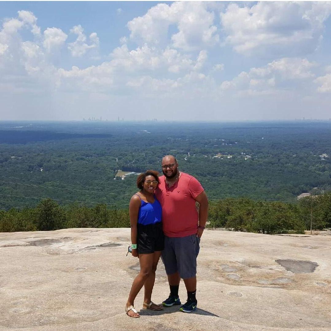 The top of Stone Mountain, GA