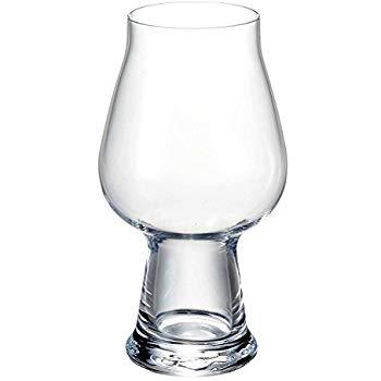 Luigi Bormioli Birrateque Craft Beer Glasses IPA/White (Set of 2), 18.25 oz, Clear