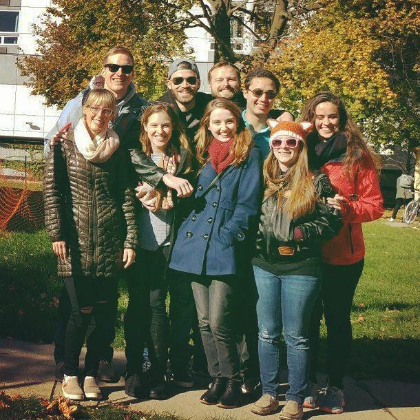 Julie's Birthday Weekend, October 2017 with Hannah, Luke, Julie, Sam, Jackie, Diva, and Kaleigh