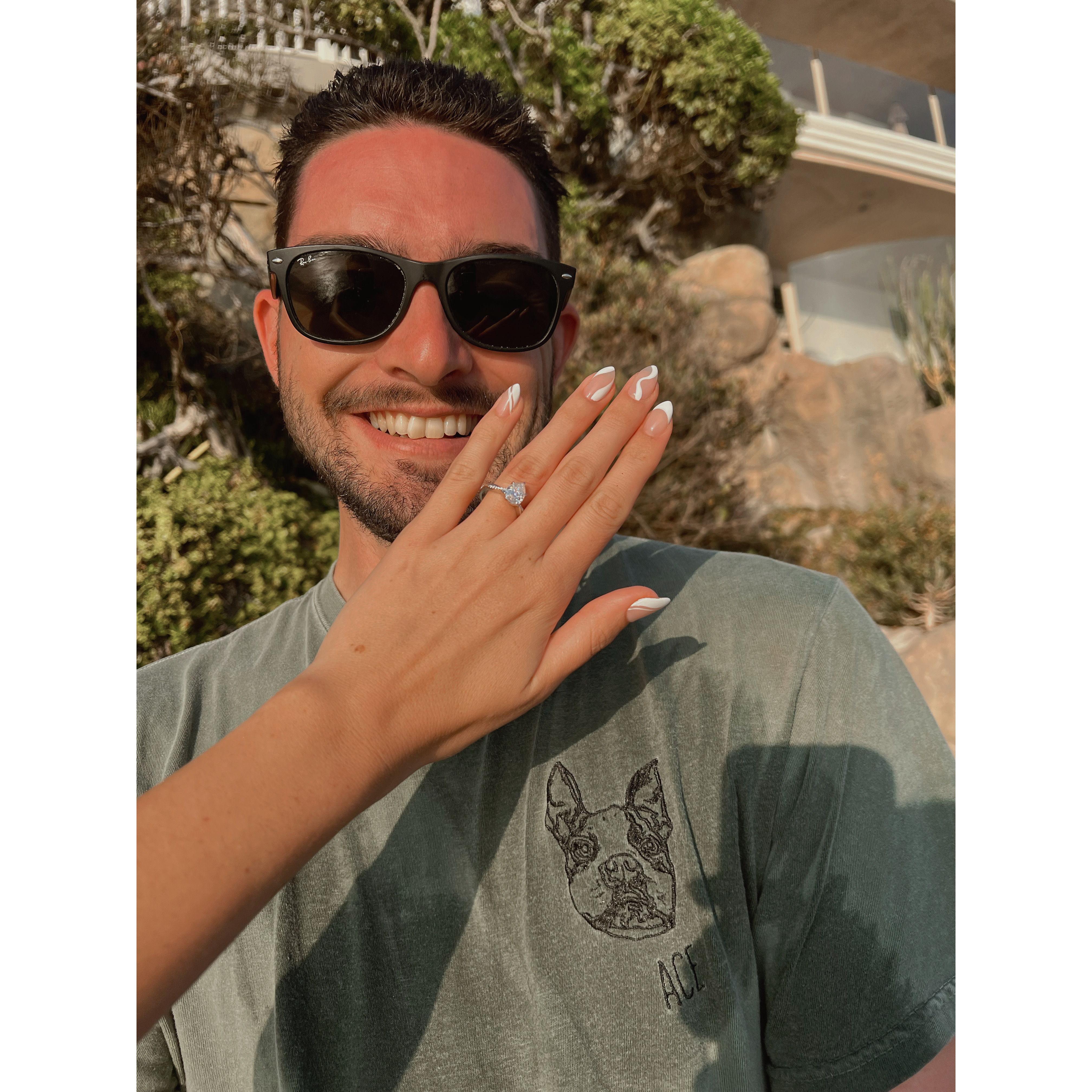 He decided to officially put a ring on it