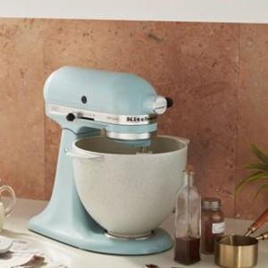 Kitchenaid Bread Bowl with Baking Lid Grey Speckle KSM2CB5BGS | KitchenAid