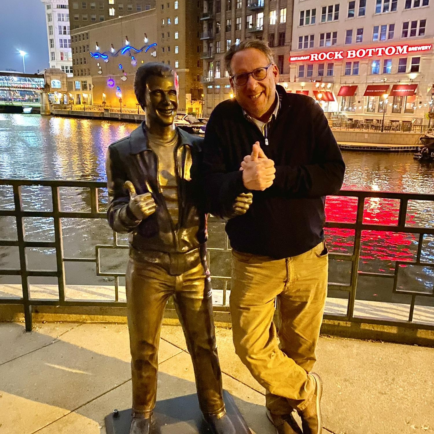 Raymond thought Chuck looked like The Fonz on his Match.com profile