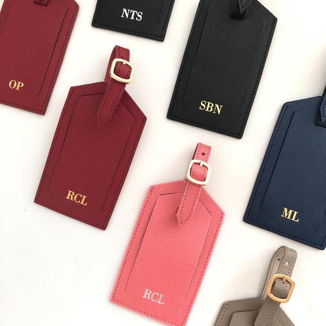 Personalized Leather Luggage Tag