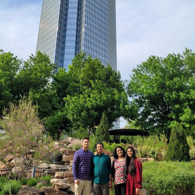 With family