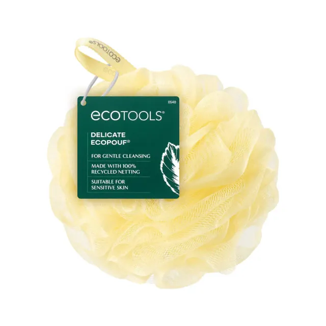 EcoTools Delicate EcoPouf Bath Sponge - Pastel Yellow: Whole Body Application