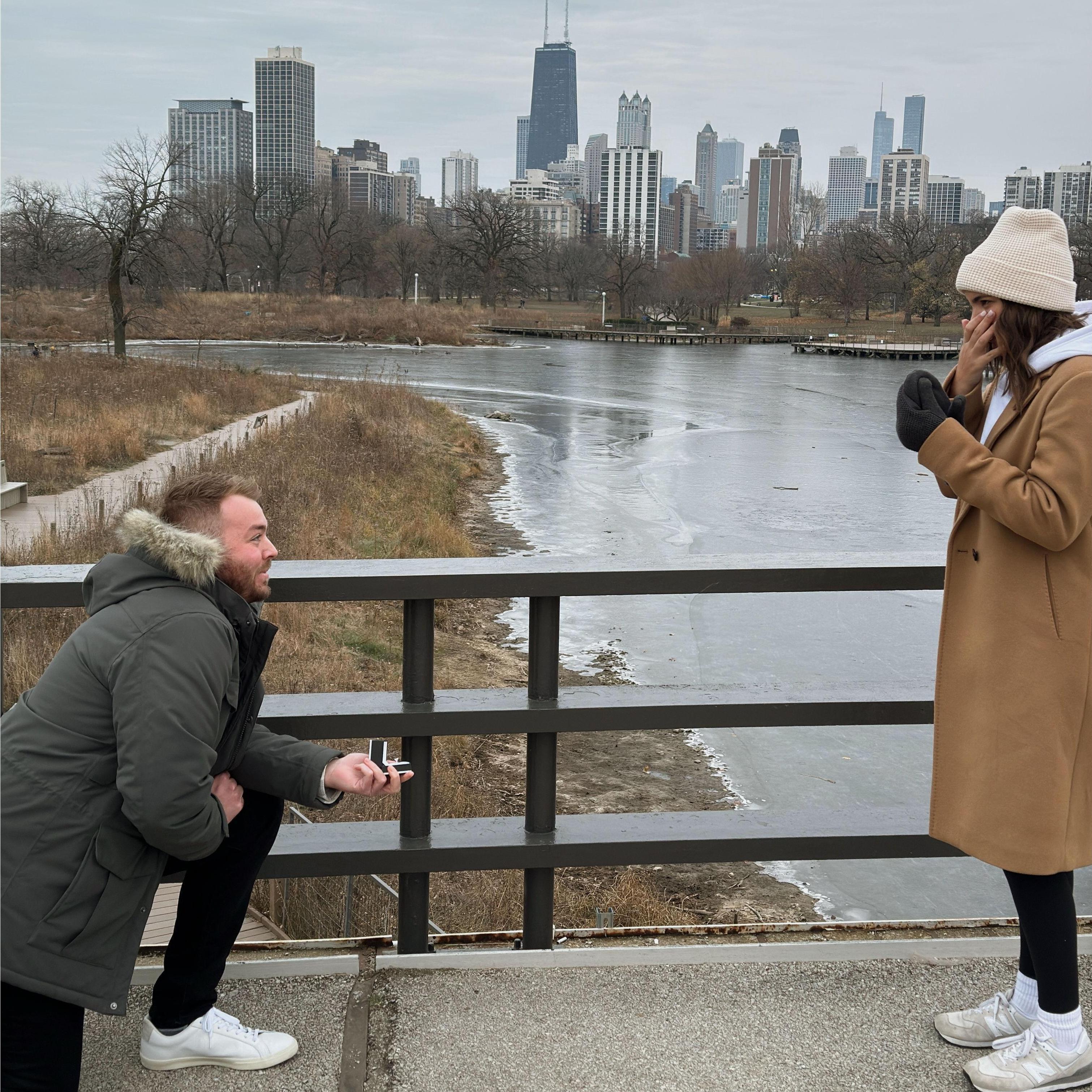 Engagement in Chicago!
