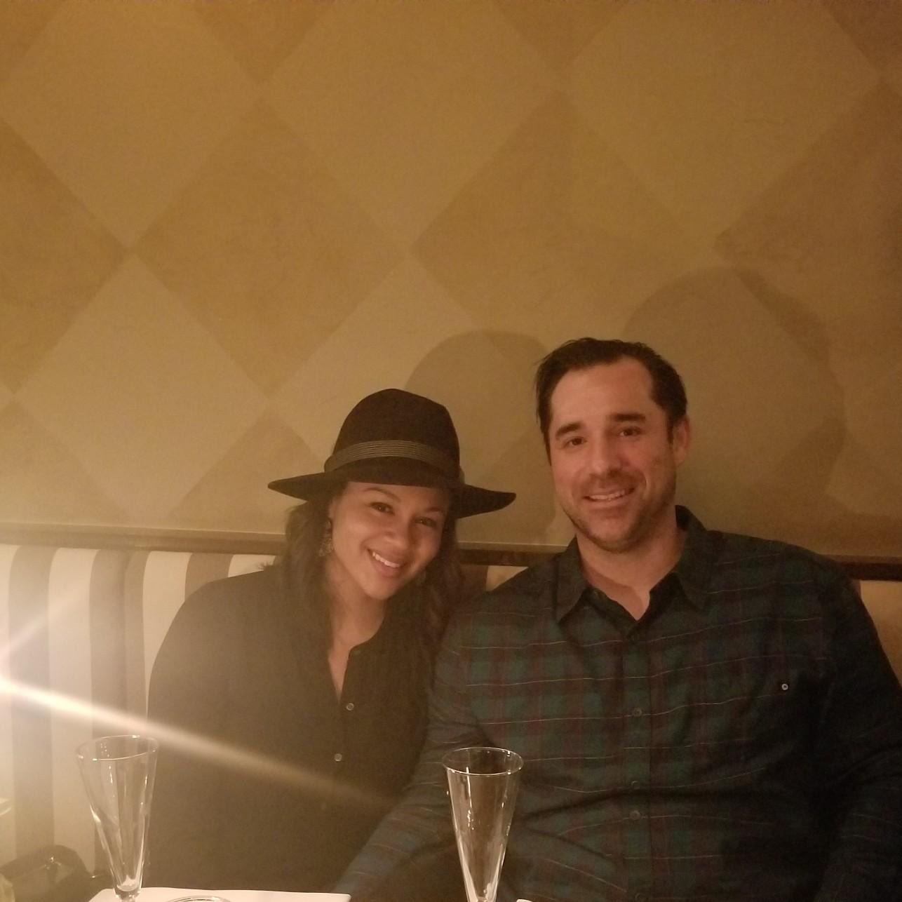 Celebration dinner and champagne @The Pink Door in Seattle