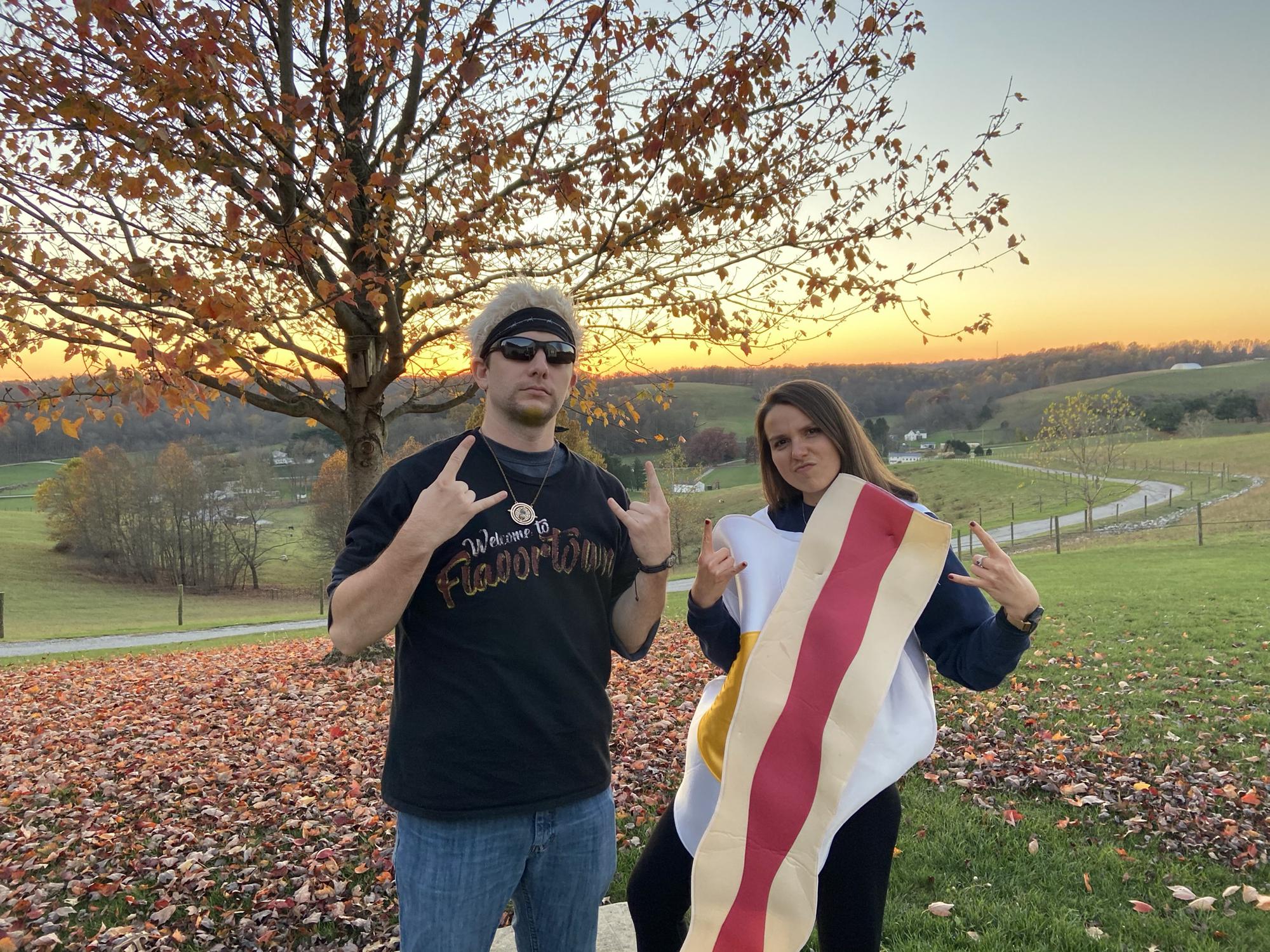 Guy Fieri with his eggs and bacon