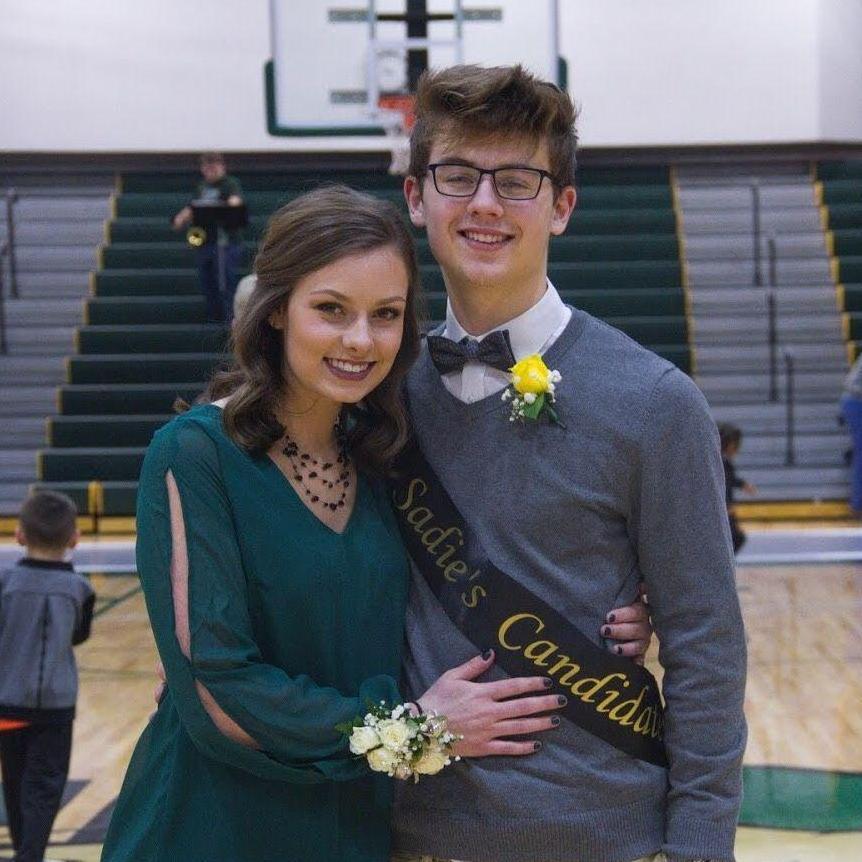 Carson was nominated for Sadies King and it was my turn to be the escort.