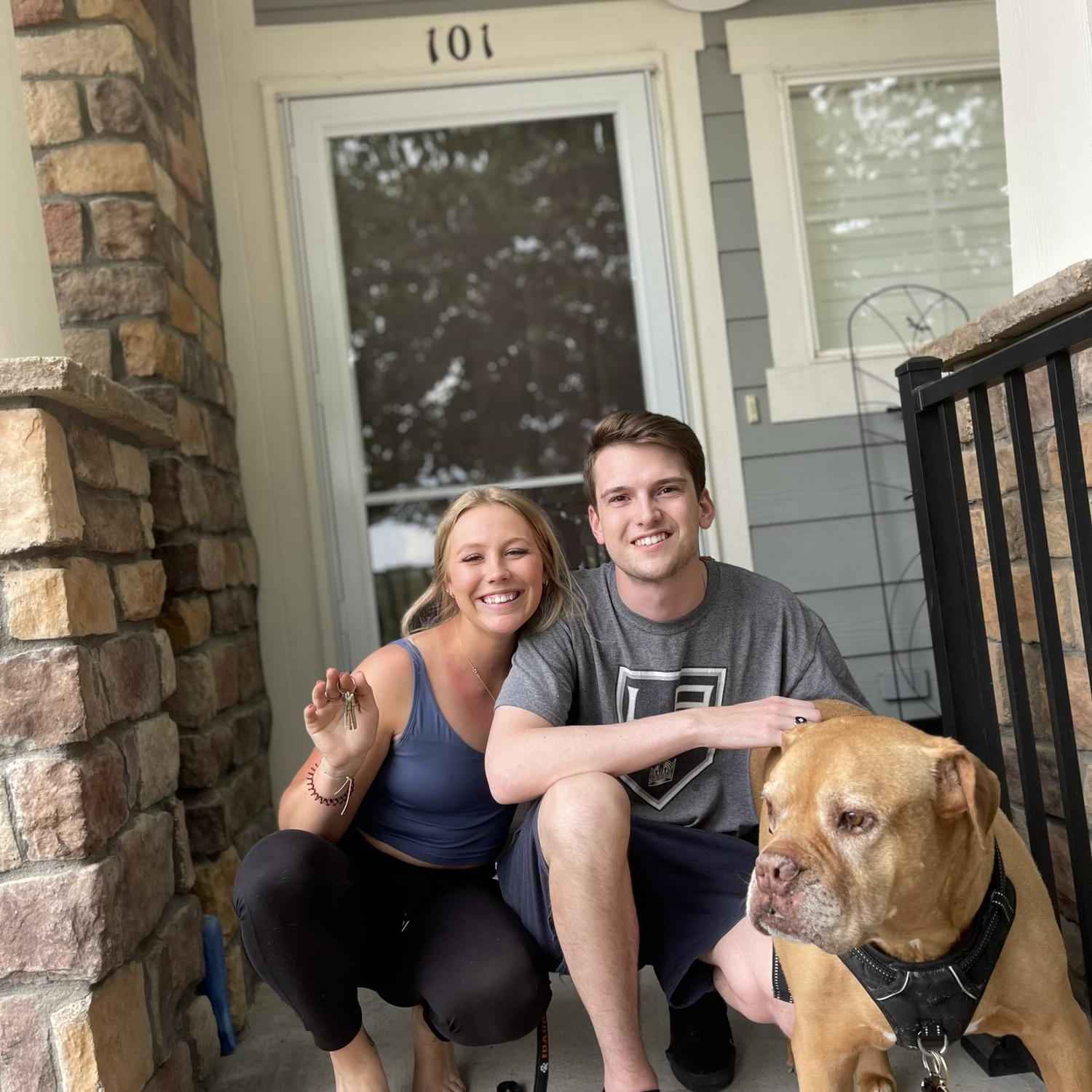 After we bought our 1st house together!