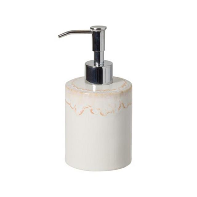 White Casafina Taormina Stoneware Soap/Lotion Pump