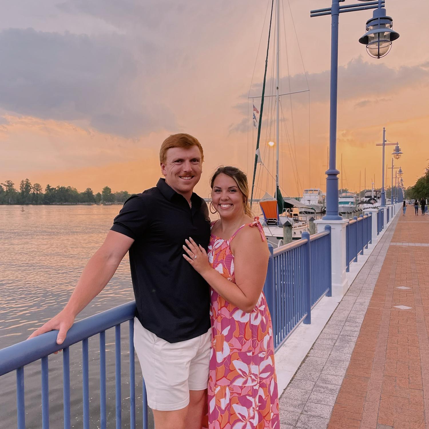 Right after I said yes! We went to our favorite date night spot in little Washington and walked along the water when he asked me to marry him :)