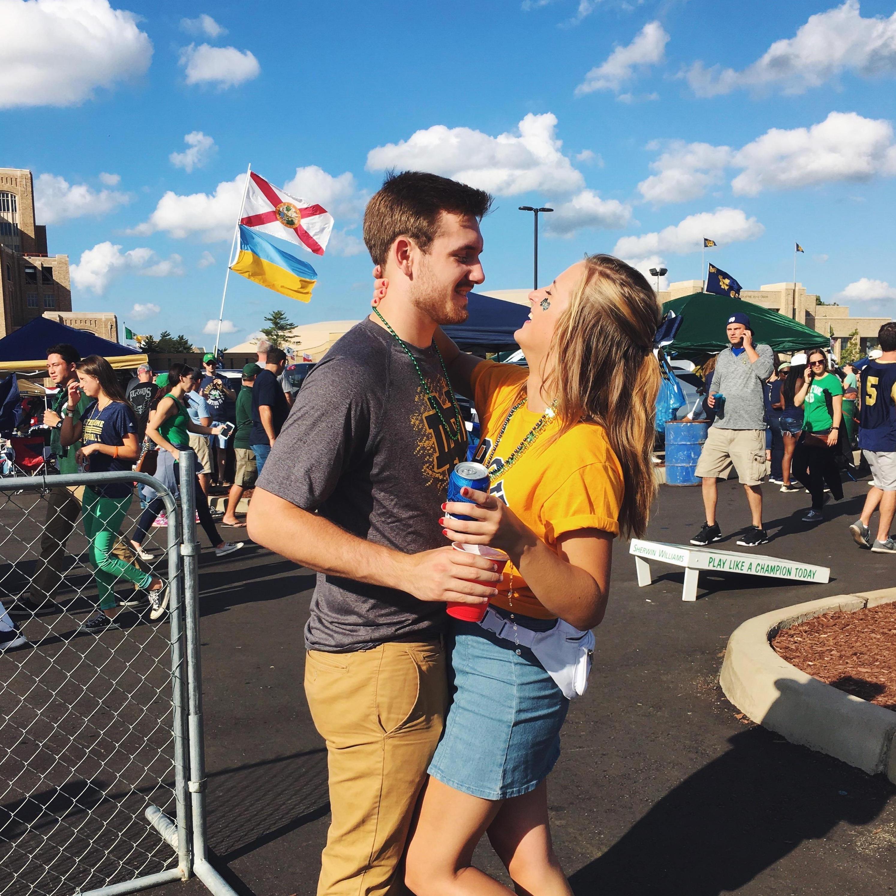 Notre Dame Football Tailgate in 2016