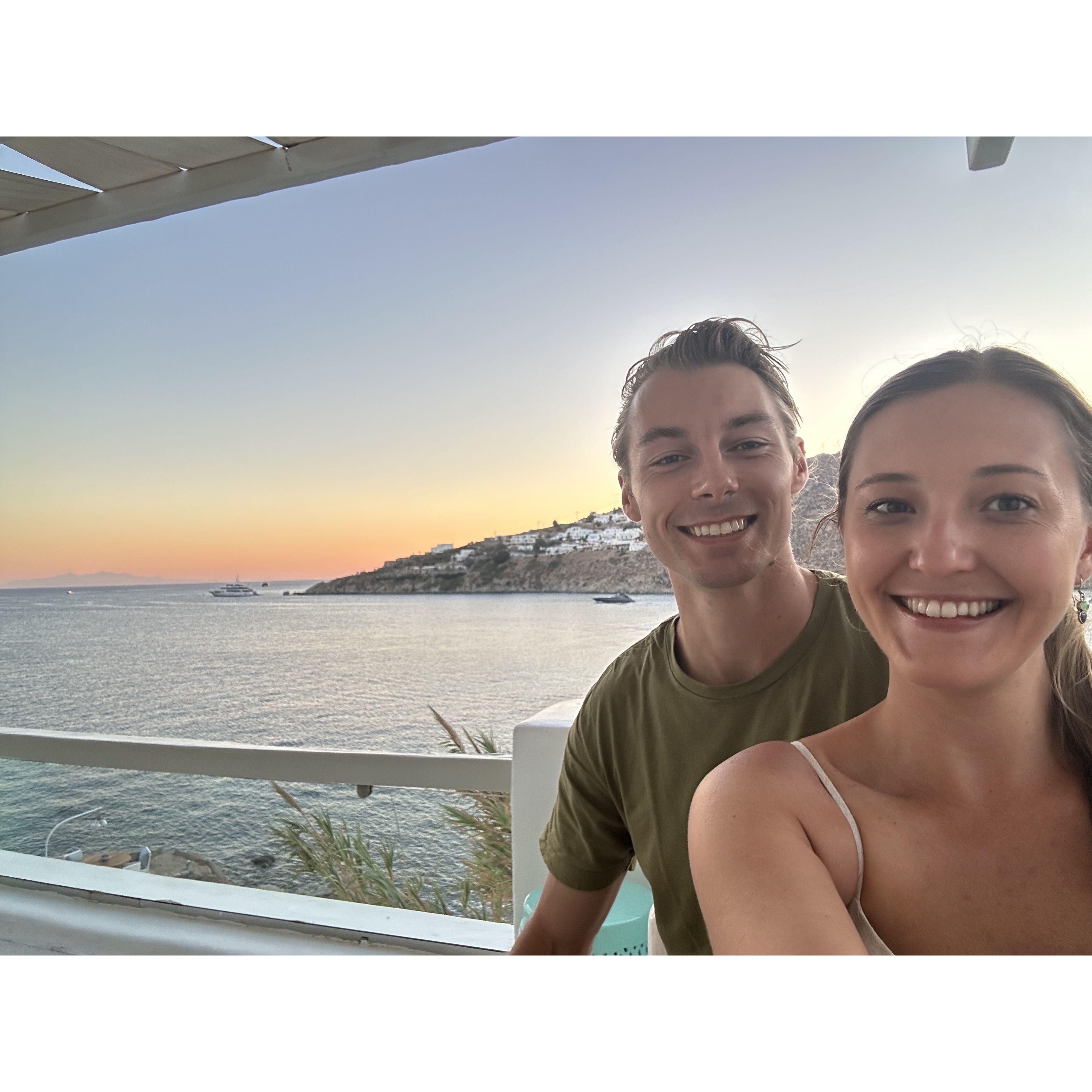 Enjoying Mykonos