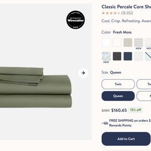 Classic Percale Core Sheet Set