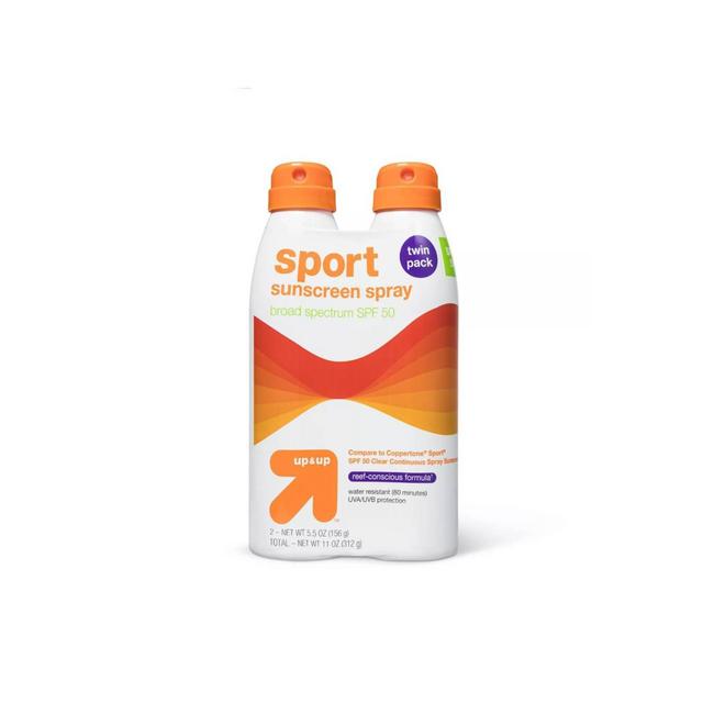 Sport Sunscreen Spray - SPF 50 - 2pk/11oz - up & up™