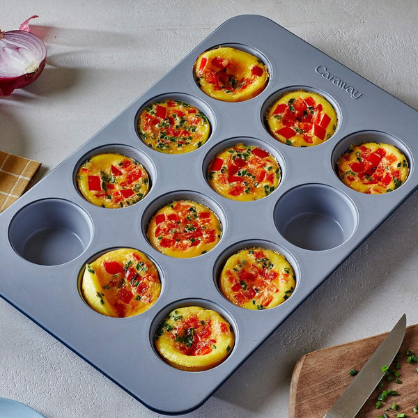 Caraway ® 12-Cup Non-Stick Ceramic Muffin Pan | Grey
