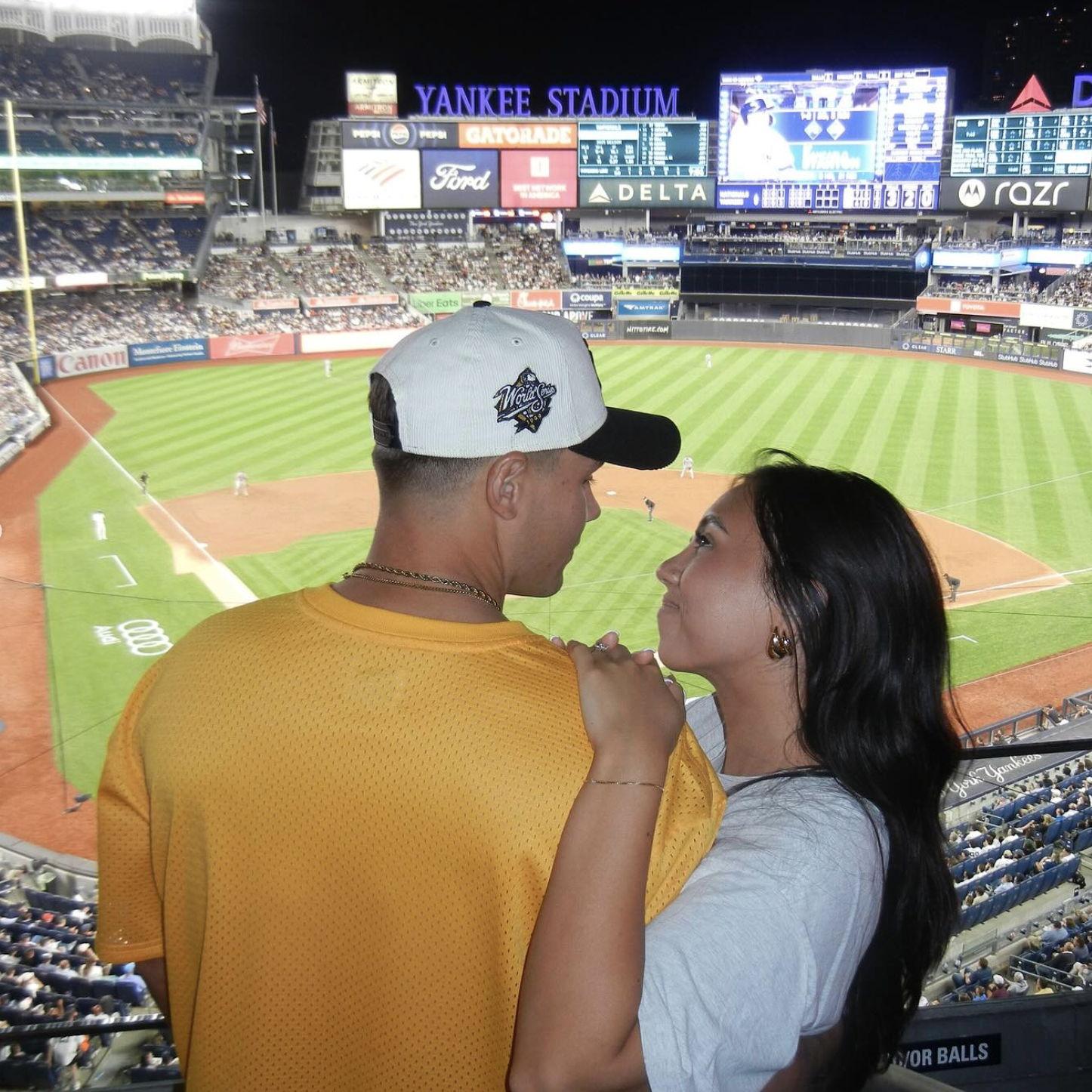 Tiff's first pro-baseball game! Elijah played professional baseball so this was a big deal for us!