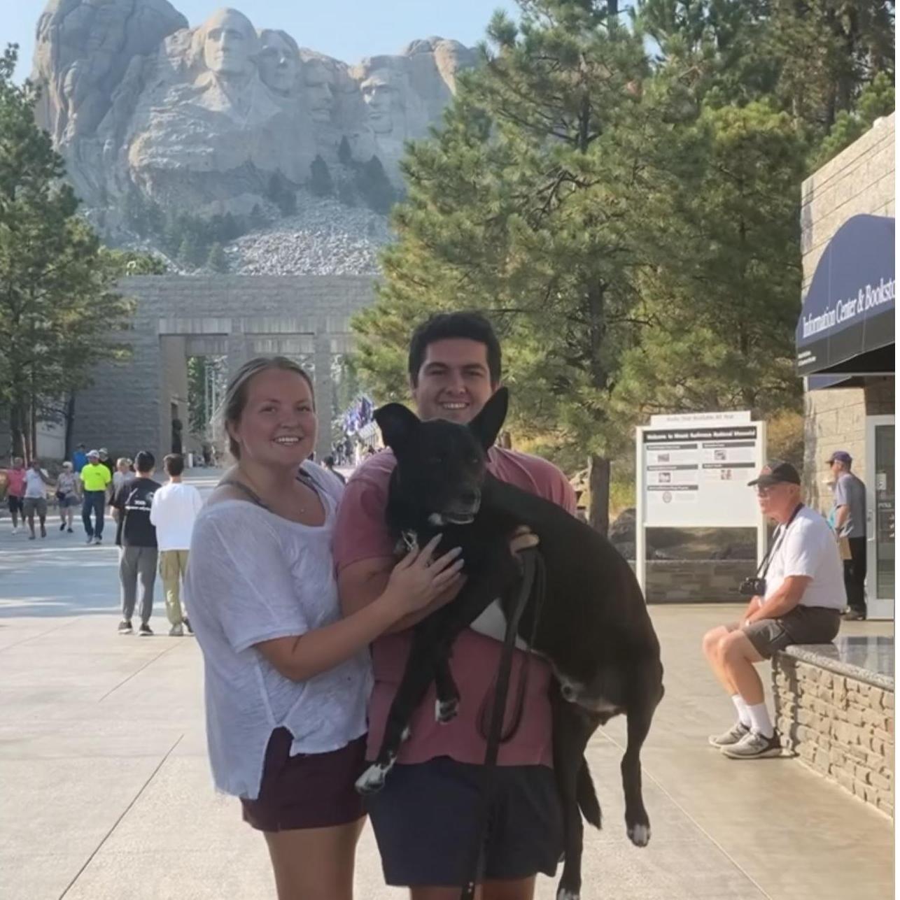 Pit stop at Mount Rushmore on our road trip to move Mike and Pharaoh up to Minot!