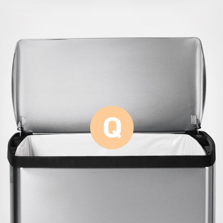 simplehuman, Stainless Steel Rectangular Step Can | Zola