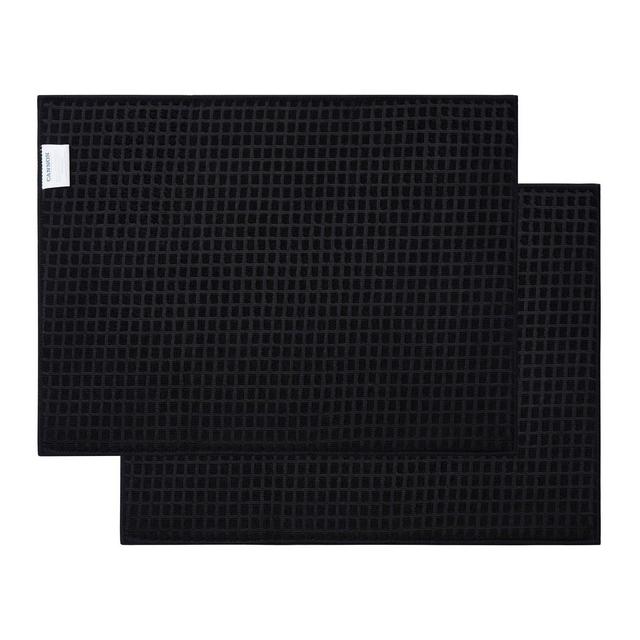 Cannon 2pk Thomas Drying Mats Black