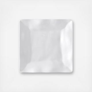 Ruffle Square Melamine Salad Plate, Set of 4