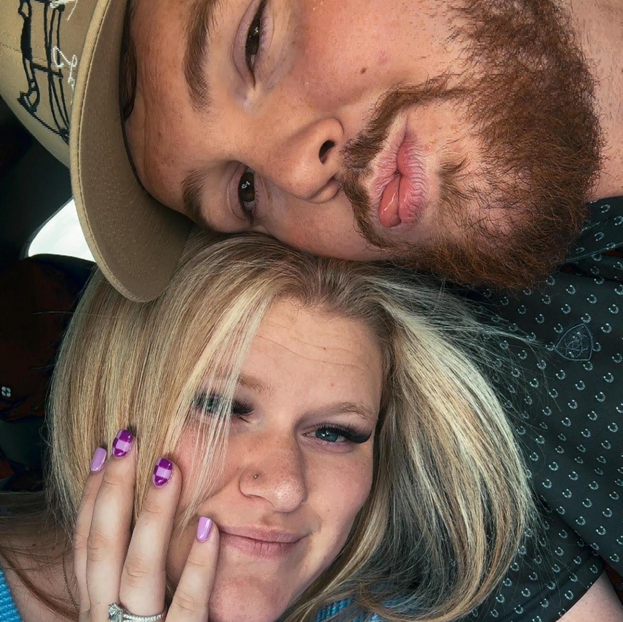 The first photo we took as homeowners!