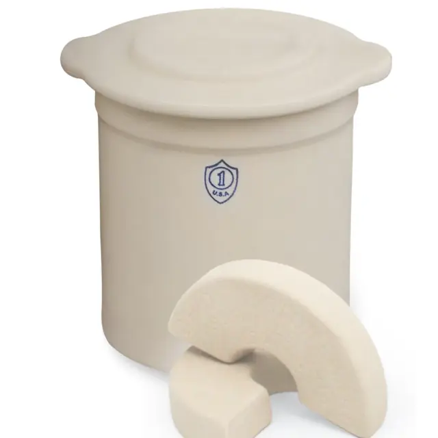 Preserving Crock ~ 1 Gallon Starter Kit [Boxed]