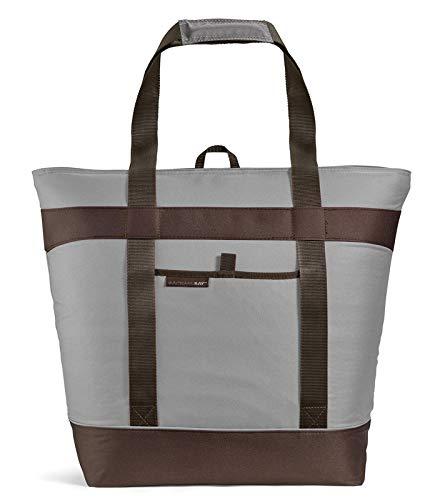 Rachael Ray 5061RR2578 H Jumbo ChillOut Thermal Tote Bag for Grocery Shopping, Transport Cold or Hot Food, Extra-Large Capacity, Insulated, Reusable, Sea Salt, 22.5" X 8" X 17.5"