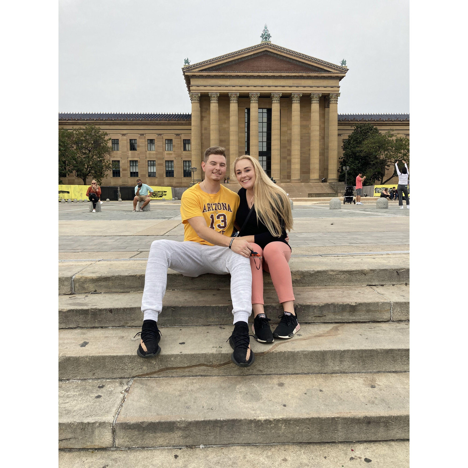 Our visit to Philadelphia on the Rocky steps - 2020