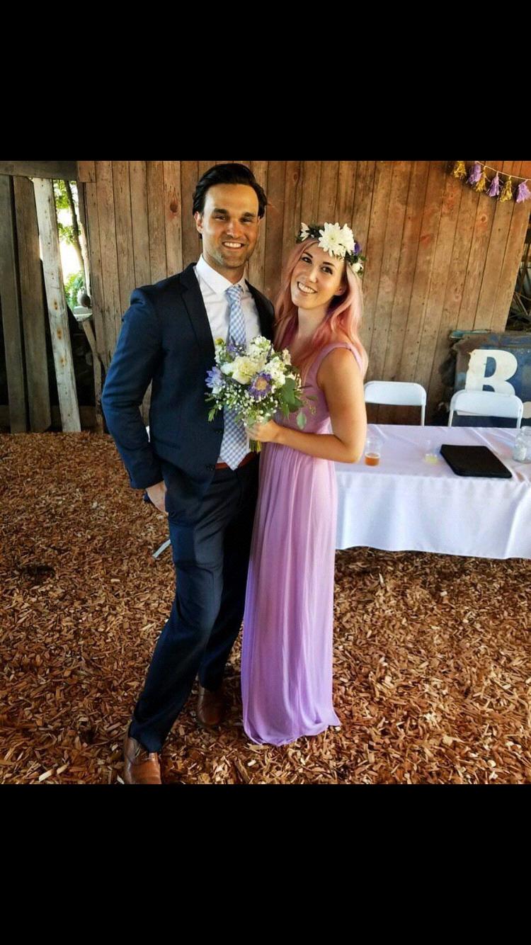 The Officiant and Maid of Honor at The Waibel wedding