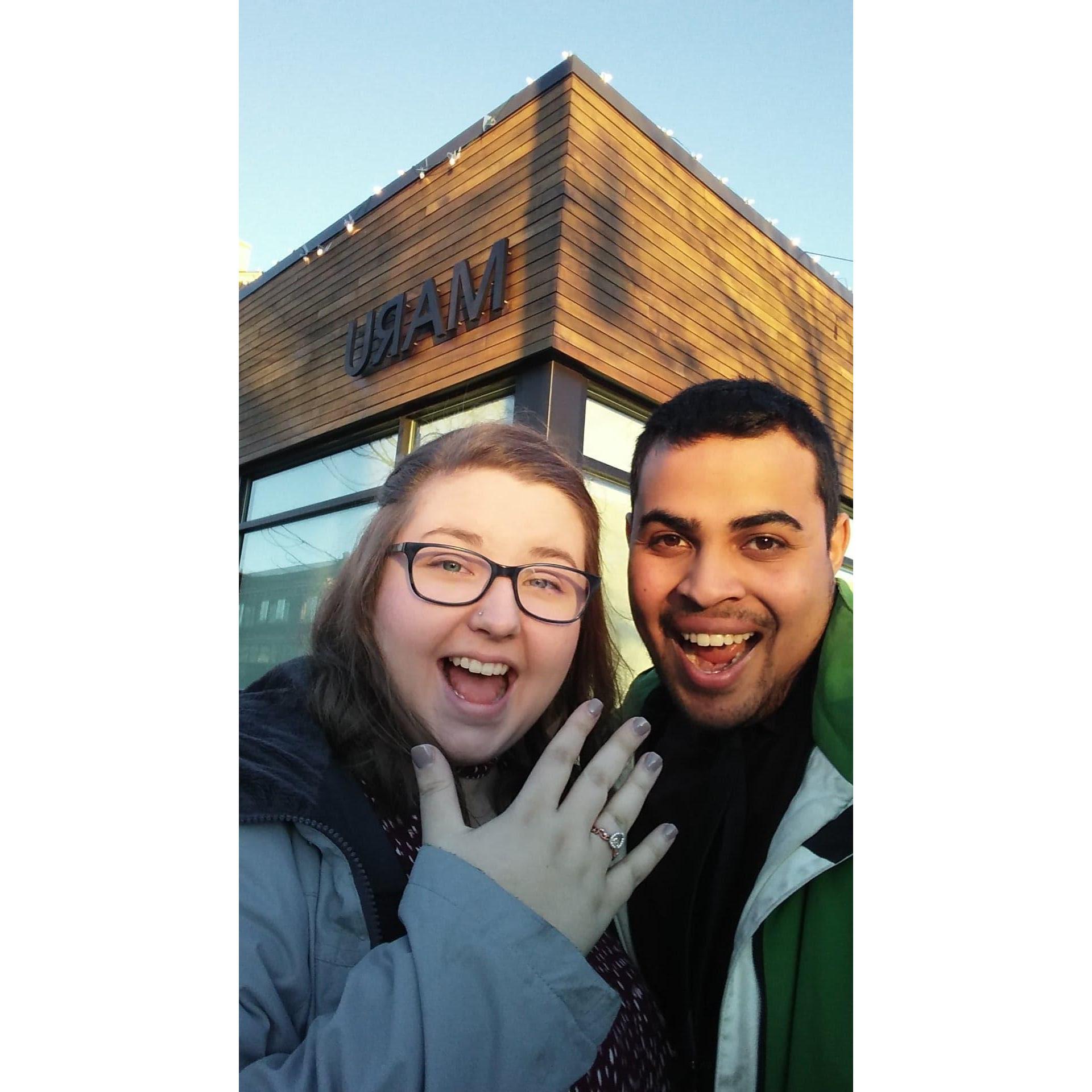 We got engaged! 1.20.19