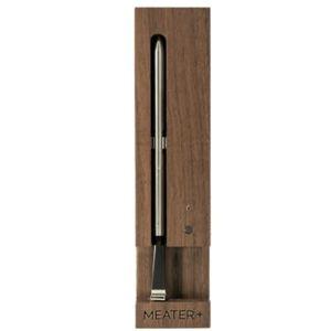 MEATER Plus: Smart Bluetooth Wireless Meat Thermometer Digital (Walnut) | BBQ, Grill, Oven, Smoker, Air Fryer, Kitchen | Perfect for Steak, Chicken, Turkey, and More | Delicious Recipes in App