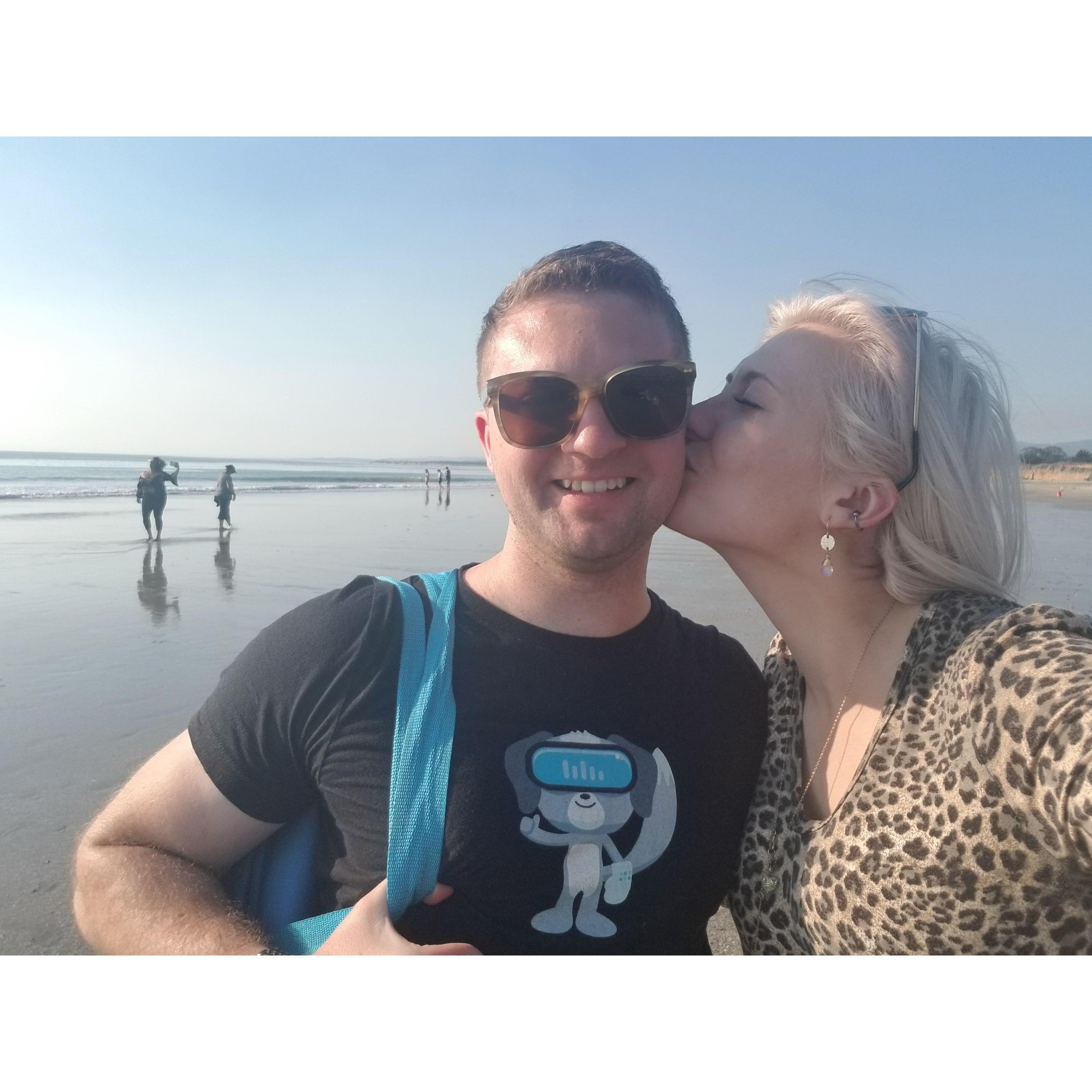 Beach kisses!