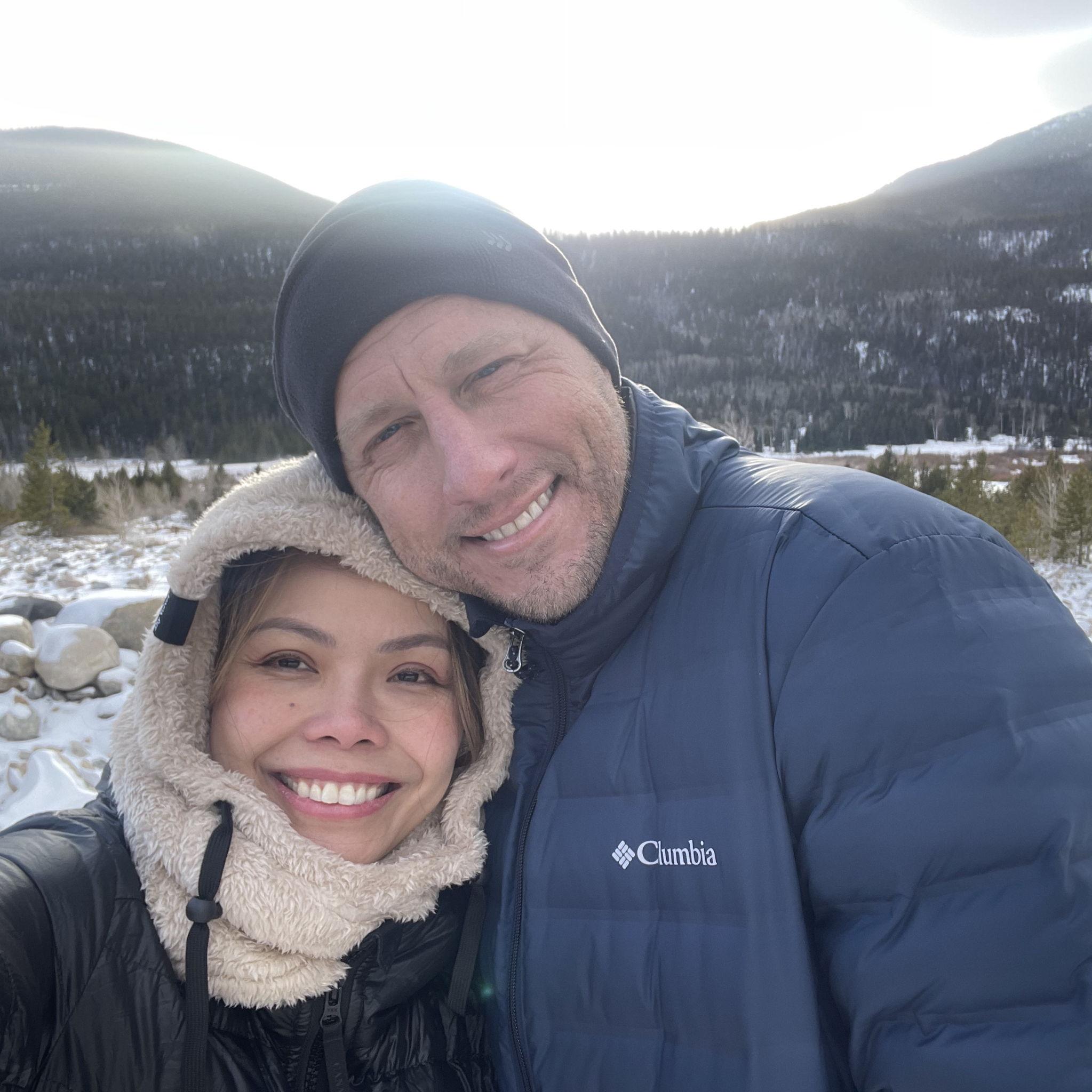 Snowy mountains and a little adventure with my favorite hiking partner.