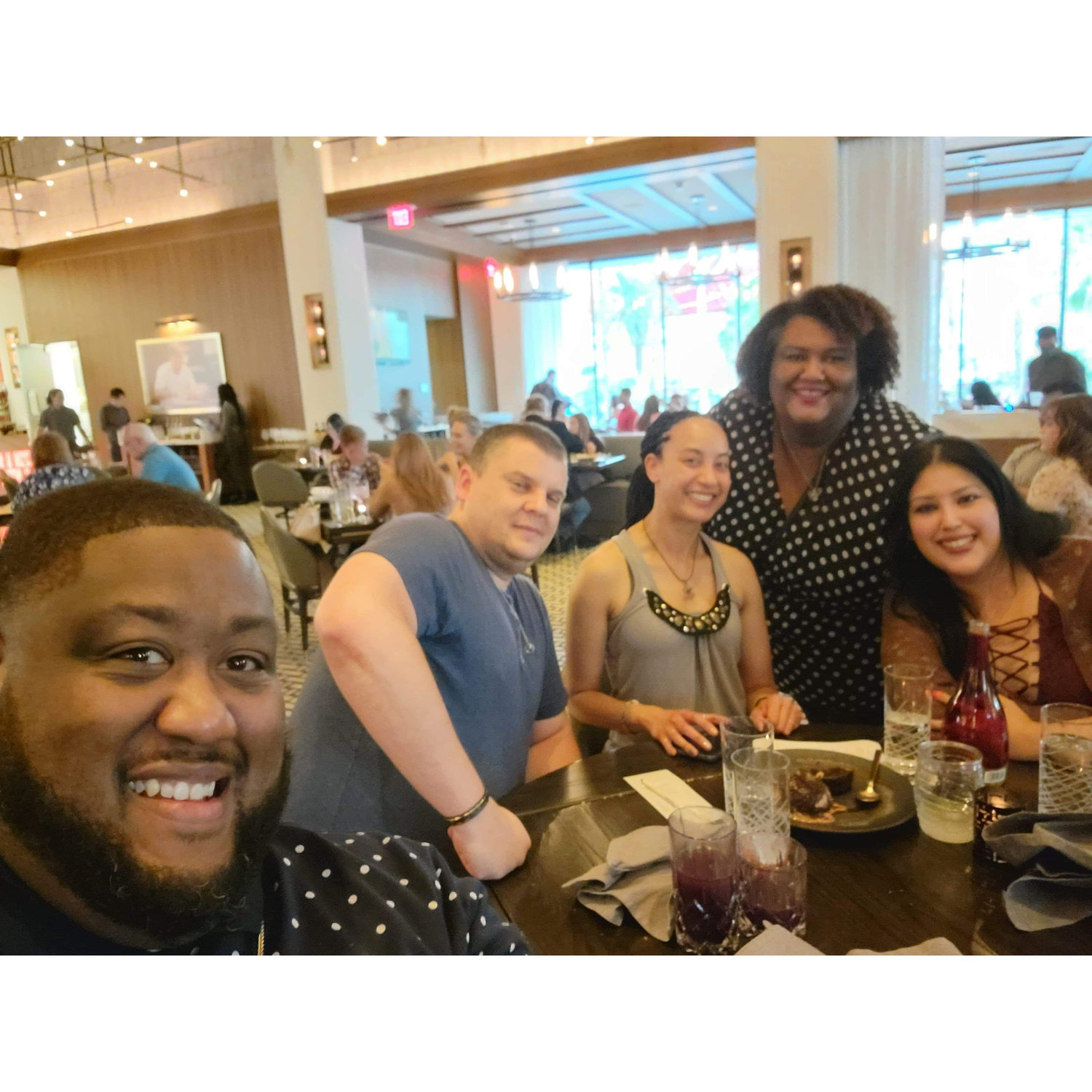Dinner with Huston friends in Las Vegas in 2021.