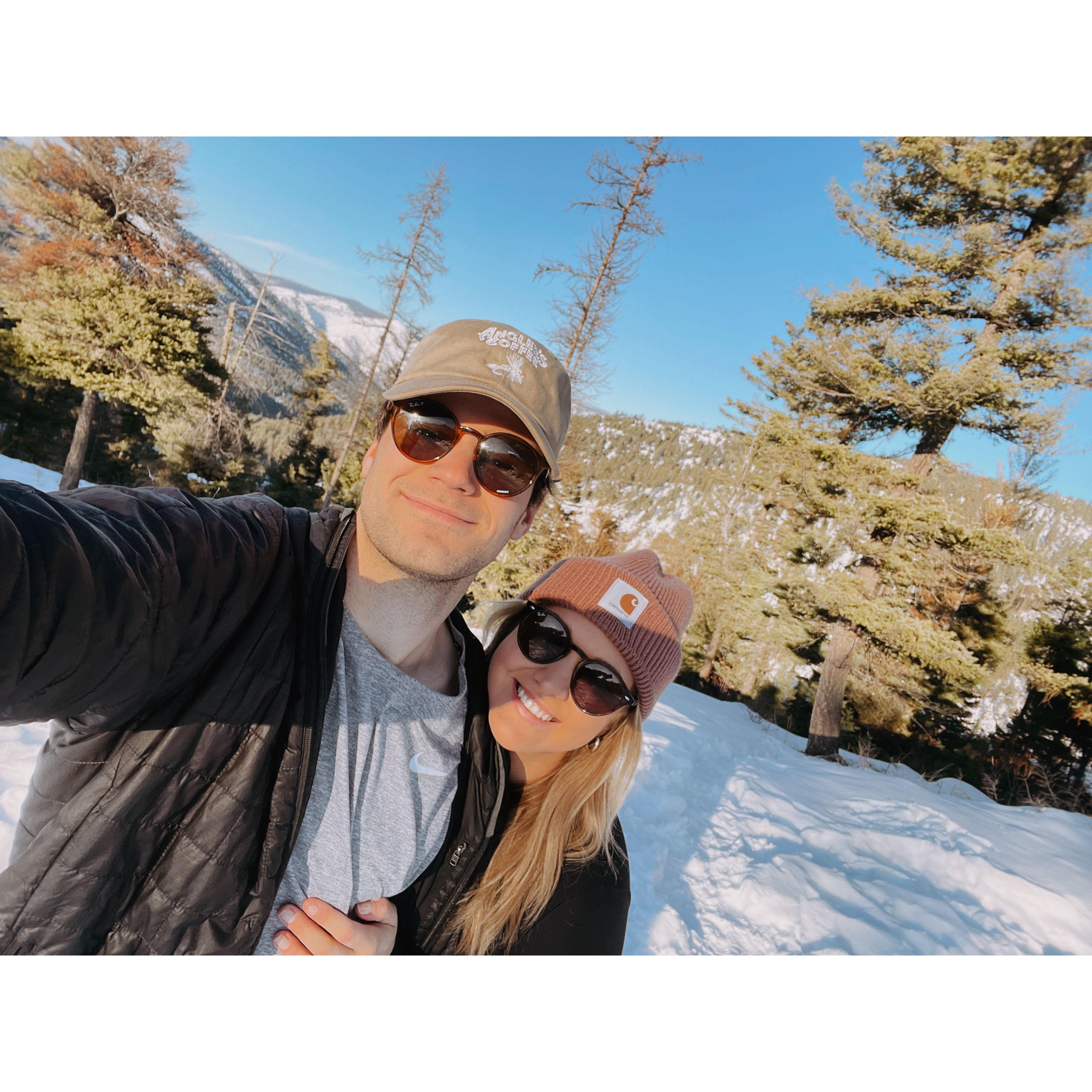 Madison's first trip to Montana in February 2023