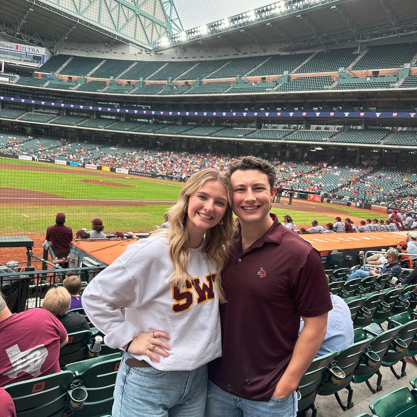 Got to watch the Texas State Bobcats play at the Minute Maid Park!!