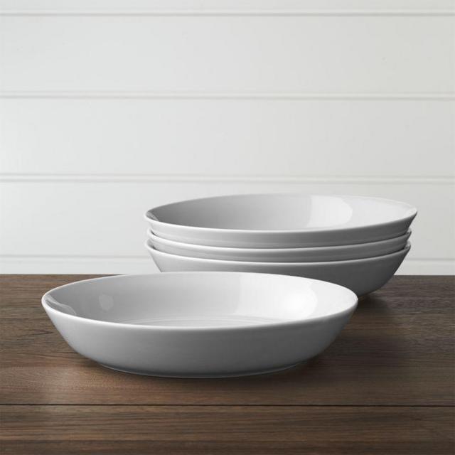 Set of 4 Hue Blue Low Bowls