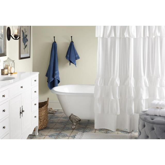 Miesner Microfiber Single Shower Curtain
