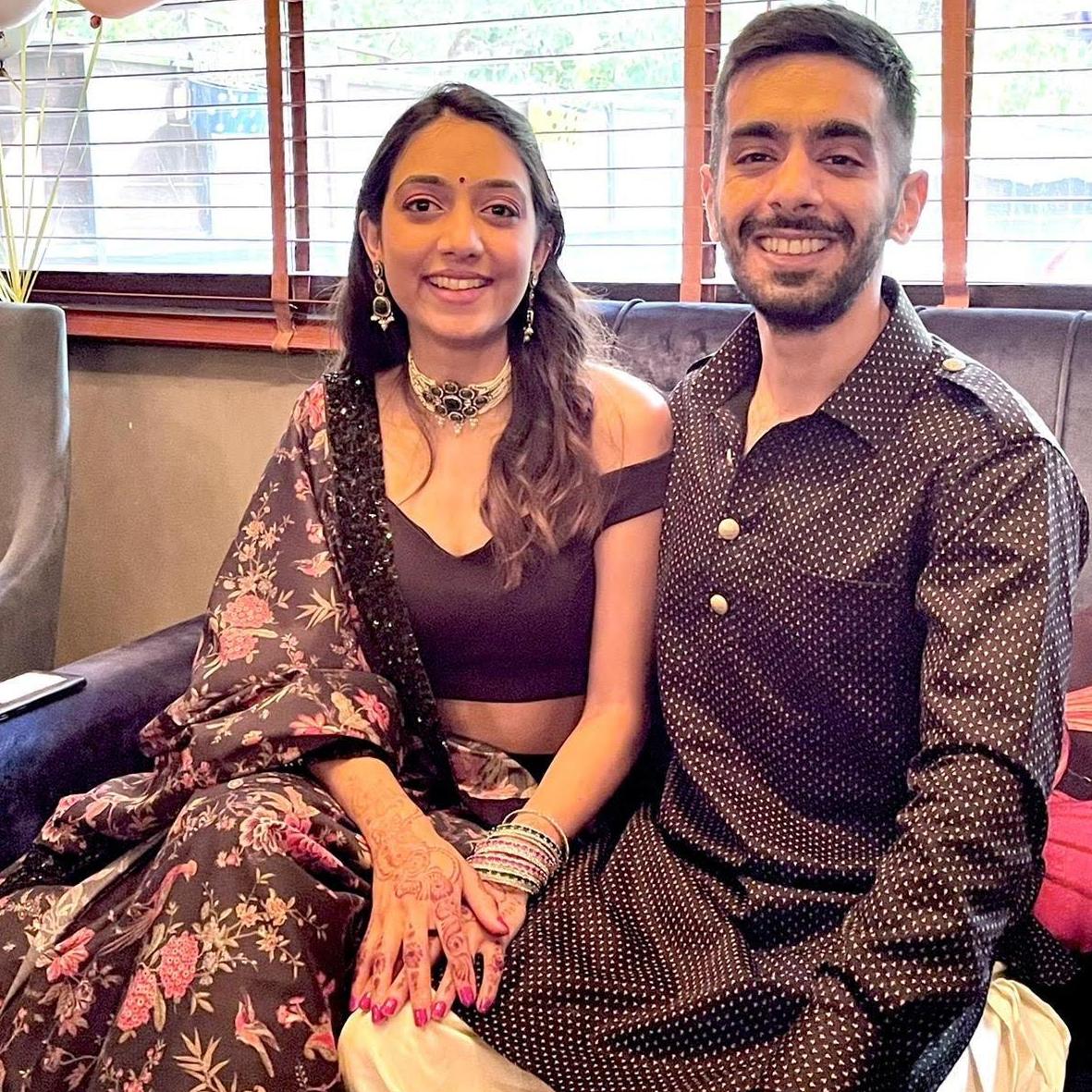 Nidhi & Madhav's engagement ceremony! April 2020.