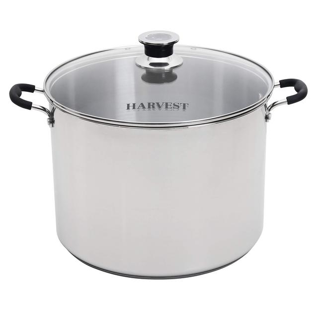 Roots Branches VKP1130 Harvest Stainless Steel Multi-Use Canner with Temperature Indicator, Holds 7 Quart Jars, 20 Quart Liquid Capacity