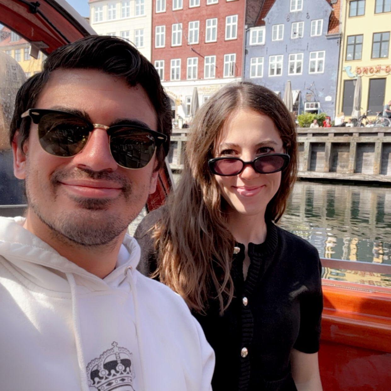 On the canal in Nyhavn, Copenhagen