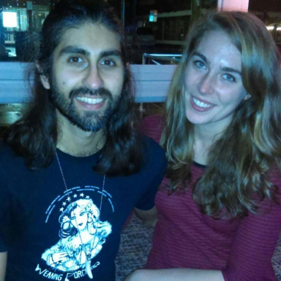 Our first photo together, in 2015