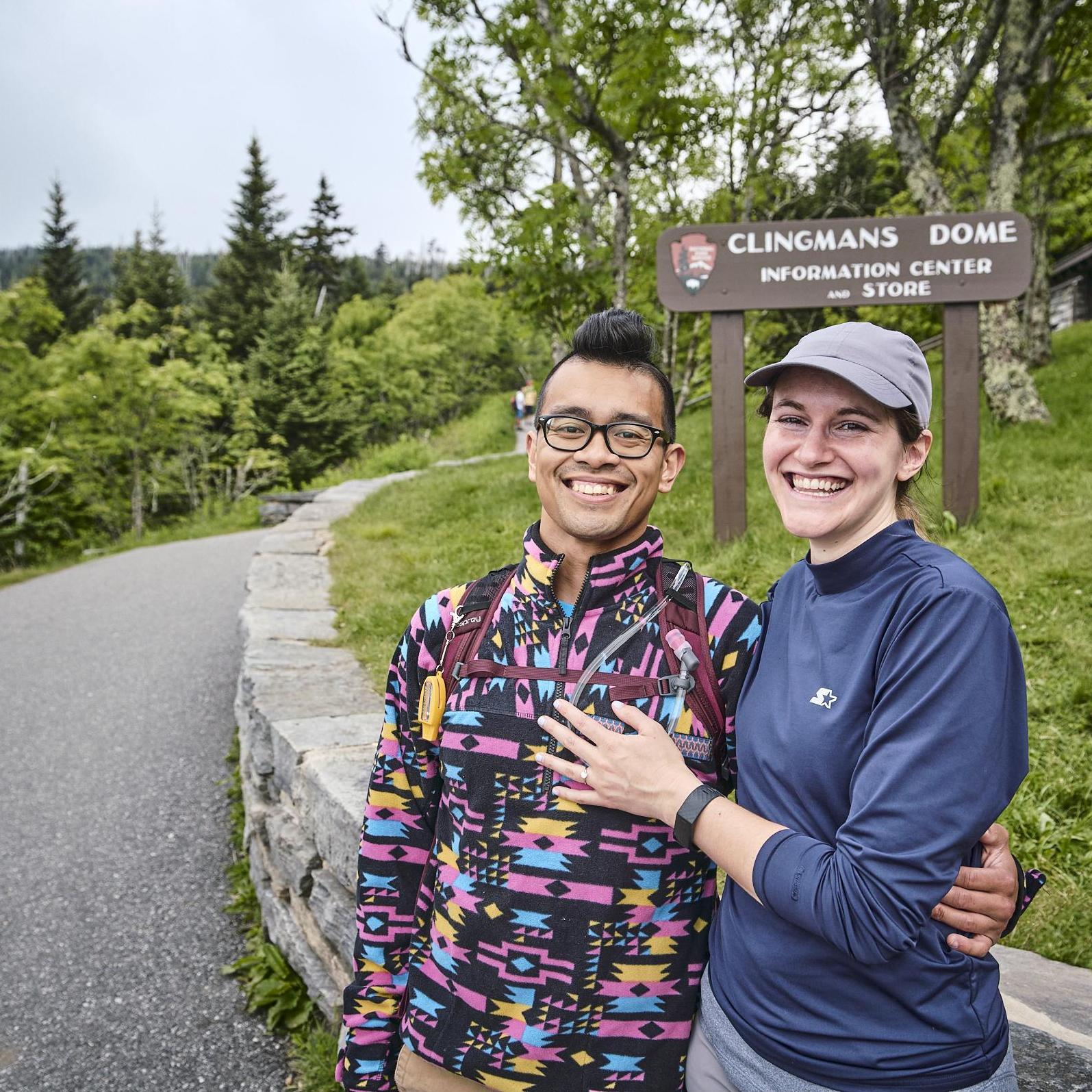 Post-proposal pose at Clingmans Dome!
