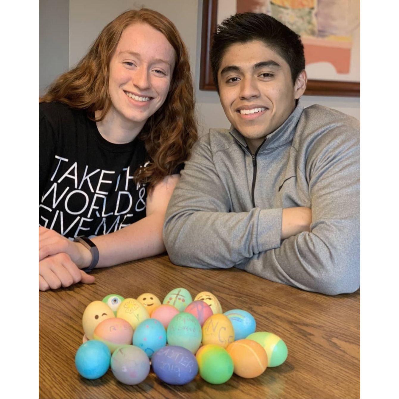Easter 2019 - Rey's first time dying eggs!?!