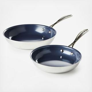 Clad Xtreme Ceramic 2-Piece Fry Pans Set