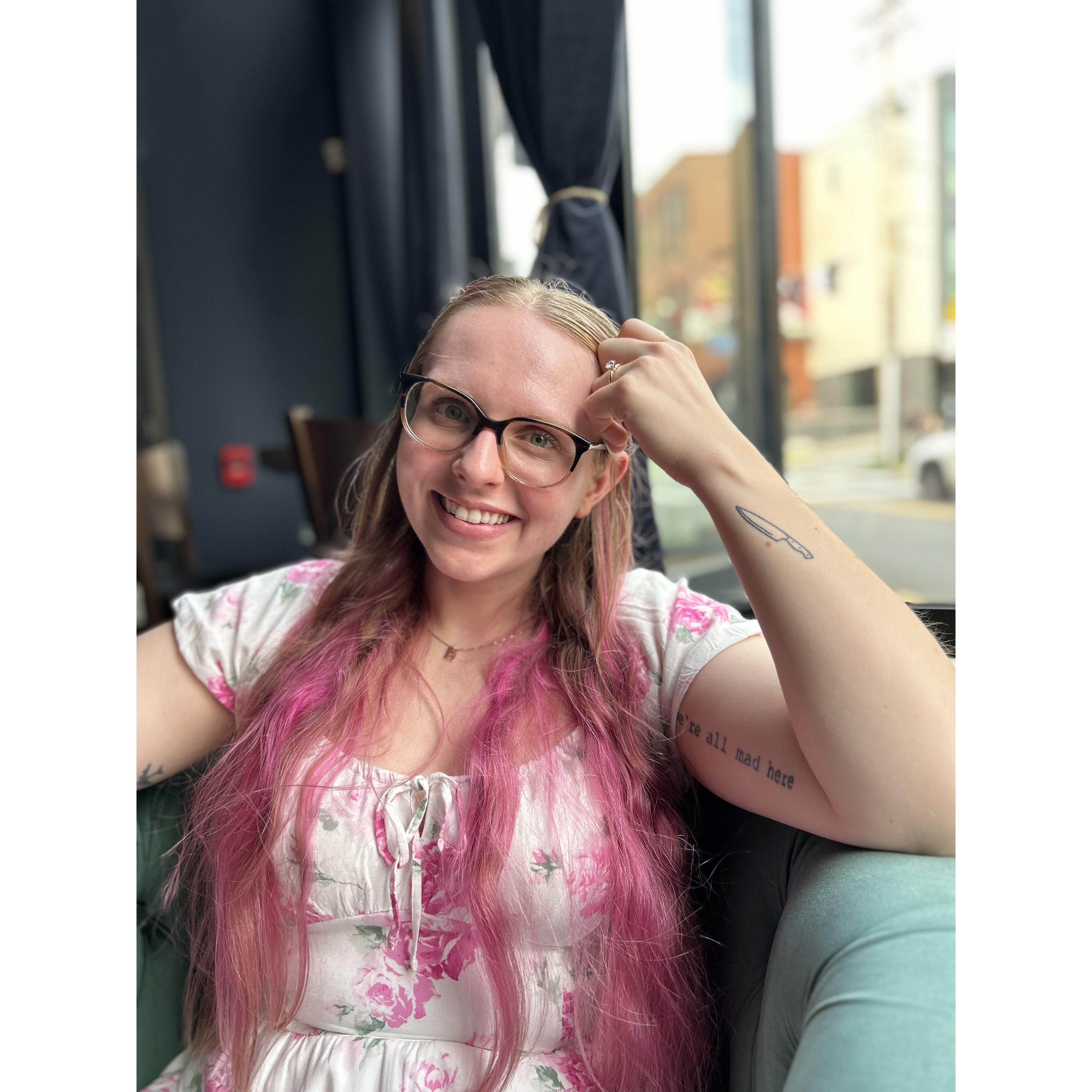 I couldn't believe I was wearing an engagement ring - was still sinking in